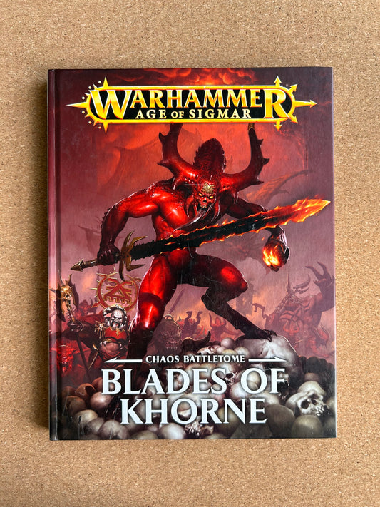 Warhammer Age of Sigmar 1st Edition - Chaos Battletome Blades of Khorne - Hardcover (2017)