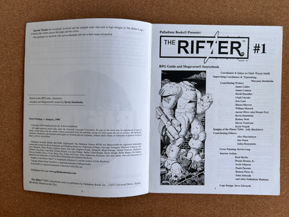 Rifter #1 Guide to the Megaverse - Palladium Books Paperback (1998)