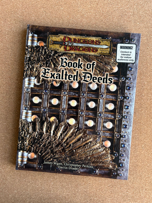 Dungeons & Dragons 3.0/3.5 - Book of Exalted Deeds - WOTC Hardcover (2003)