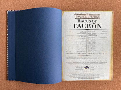 Dungeons & Dragons 3.0/3.5 Forgotten Realms - Races of Faerun - WOTC Hardcover (2003)