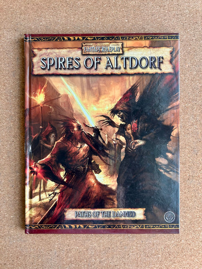 Warhammer Fantasy Roleplay 2nd Ed - Paths of the Damned Spires of Altdorf - Black Library Hardcover (2005)