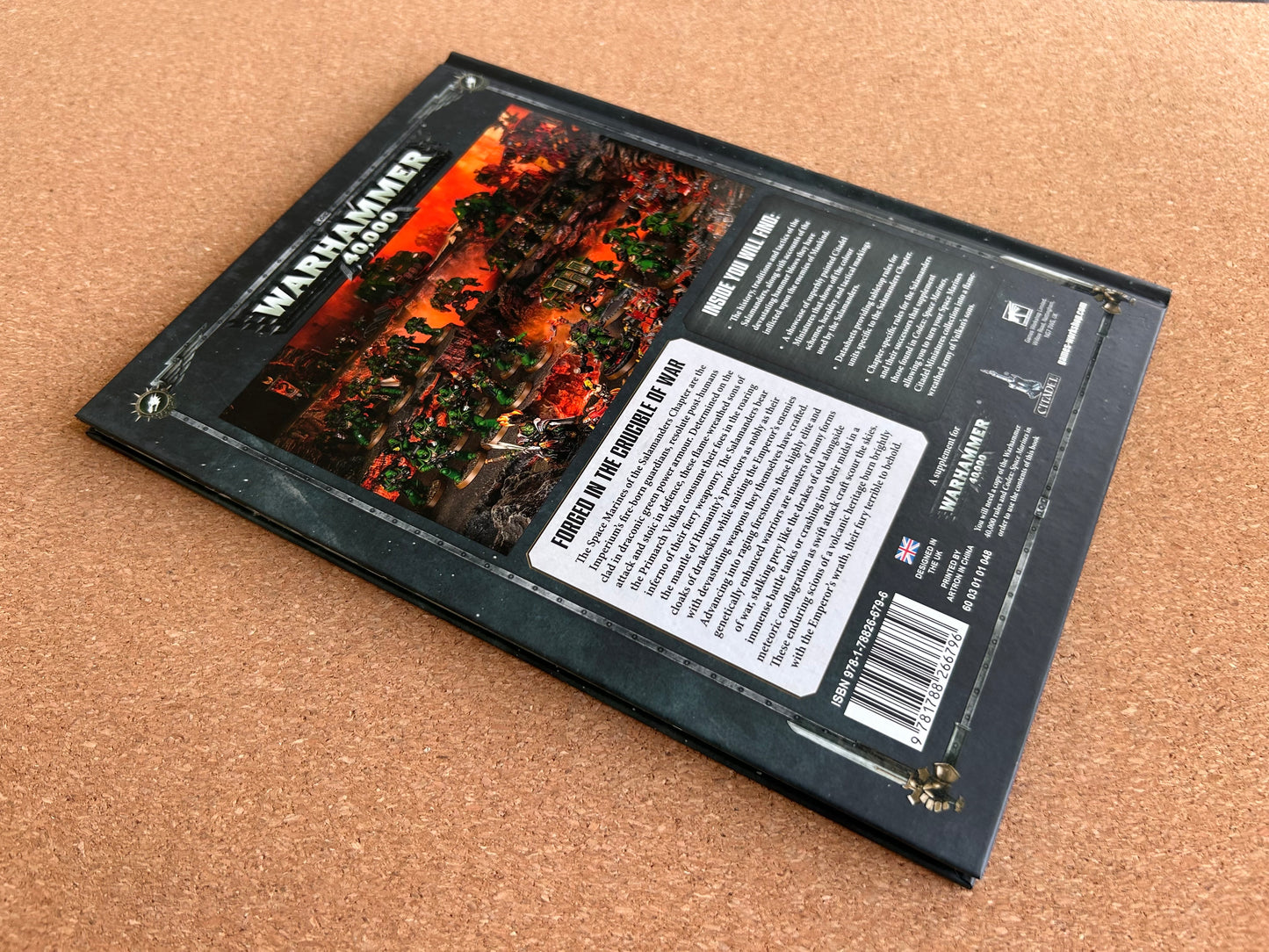 Warhammer 40K 8th Edition - Salamanders Codex Supplement - Games Workshop Hardcover (2019)